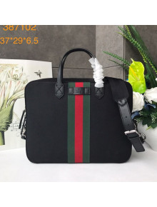 Gucci Canvas Briefcase ‎387102 Black 2021