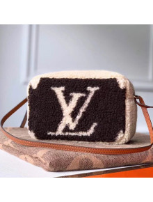 Louis Vuitton Teddy LV Monogram Wool Camera Bag M68599 Brown/White 2019