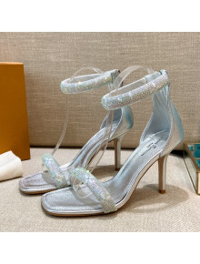 Louis Vuitton Appeal Crystal Sandals 9cm Silver 2021