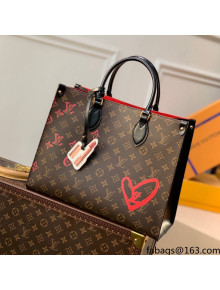 Louis Vuitton OnTheGo MM Tote Bag in Monogram Canvas M45888 Fall in Love 2021