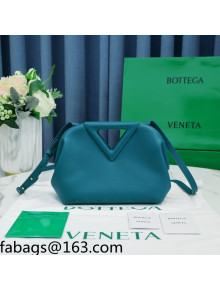 Bottega Veneta Calfskin Small Point Top Handle Bag Mallard Green 2021