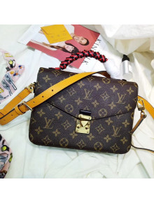 Louis Vuitton Braided Handle Monogram Canvas Pochette Metis Bag M43984 F/W2018