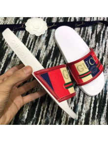 Gucci logo Sylvie Slide Sandal 2018