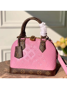 Louis Vuitton Alma BB in Pink Monogram Vernis Leather M90583 2020