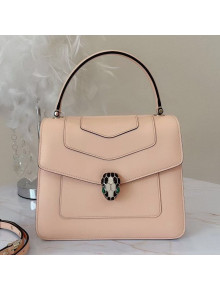 Bvlgari Serpenti Forever Small Top Handle Bag 22.5cm Peach Pink 2021