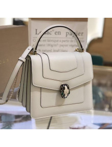 Bvlgari Serpenti Forever Small Top Handle Bag 20cm White 2021