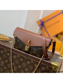 Louis Vuitton Padlock on Strap Mini Bag in Monogram Canvas M80763 Brown 2021