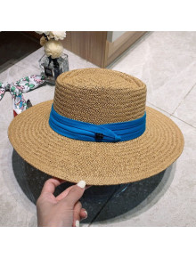 Gucci Straw GG Band Bucket Hat Beige/Blue 2021