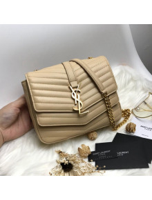 Saint Laurent Sulpice Small in Matelasse Lambskin 532662 Beige 2019