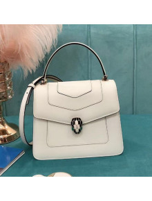 Bvlgari Serpenti Forever Small Top Handle Bag 22.5cm White 2021