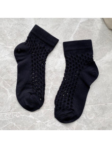 Dior Mesh Short Socks Black 2020