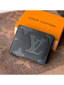 Louis Vuitton Multiple Wallet in Monogram Embossed Leather M80039 Black 2020