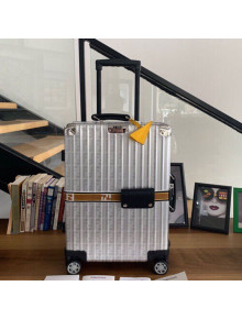 Fendi x Rimowa FF Silver Luggage Brown Band 20/26/29 inches 2019