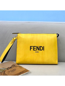 Fendi Flat Pouch Yellow 2021