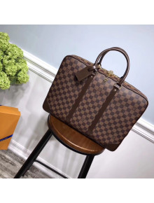 Louis Vuitton Damier Ebene Canvas Porte-Documents Voyage Bag N41124