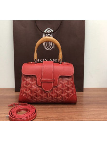 Goyard Saigon Mini Flap Top Handle Bag Red