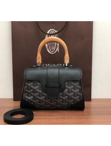 Goyard Saigon Mini Flap Top Handle Bag Black