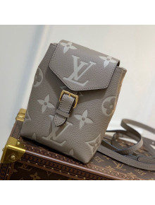 Louis Vuitton Tiny Backpack in Gaint Monogram Leather M80738 Grey 2021