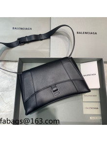 Balenciaga Hourglass Sling Back Large Bag in Calf Leather All Black 2021