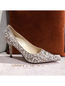 Jimmy Choo Pearl Crystal Pumps 6.5/8.5cm 2021 