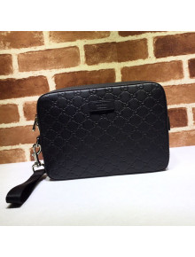 Gucci GG Leather Men's Shoulder Bag 429146 Black 2020