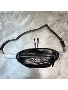 Balenciaga Crinkled Leather Belt Bag Black 2021 2021 06