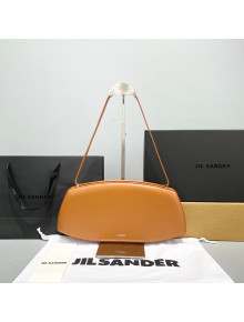 Jil Sander Calfskin Hobo Bag Caramel Brown 2021 7178 