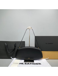 Jil Sander Calfskin Hobo Bag Black 2021 7178 