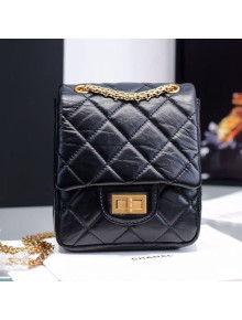 Chanel Quilted Calfskin Mini 2.55 Flap Bag Black 2020