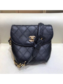 Chanel Vintage Quilted Lambskin Waist/Belt Bag A80063 Black 2019