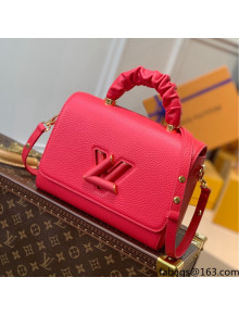 Louis Vuitton Twist MM Top Handle Shoulder Bag in Taurillon Leather M58688 Rosy 2021