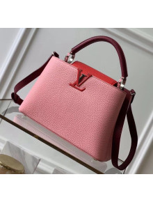 Louis Vuitton Taurillon Leather Capucines BB/PM Top Handle Bag M536964 Pink/Red