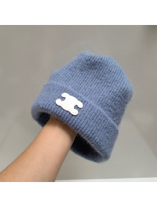 Celine Knit Hat Blue 2021 122117