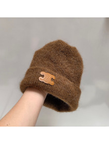 Celine Knit Hat Brown 2021 122121