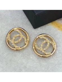 Chanel Circl CC Stud Earrings 2020