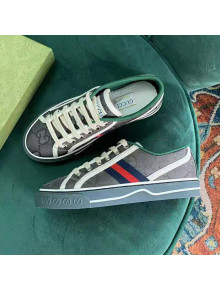 Gucci GG Gucci Tennis 1977 Sneaker Grey/Green 2021(For Women and Men)