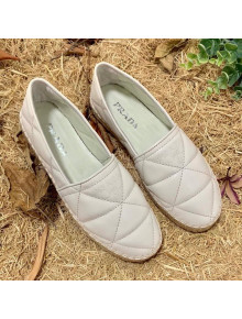 Prada Nappa Lambskin Espadrilles White 2021