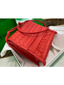 Bottega Veneta The Small Fold Crossbody Bag Red 2021