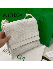 Bottega Veneta The Small Fold Crossbody Bag White 2021