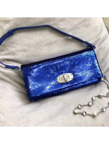 Miu Miu Crystal Sequin Shoulder Bag 5BD233 Red Royal Blue 2019