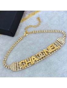 Chanel Crystal Wide CHANEL Choker Bracelet 2020