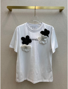 Chanel Cotton T-Shirt White 2022 031248