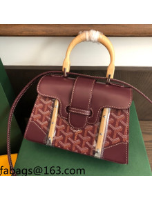 Goyard Saigon Structure PM/Mini Top Handle Bag Burgundy 2021