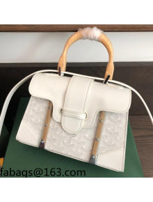 Goyard Saigon Structure PM/Mini Top Handle Bag White 2021