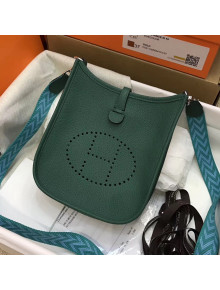 Hermes Evelyne Mini Bag in Original Togo Leather 17cm Deep Green