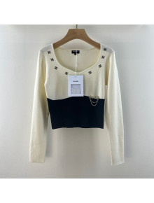 Chanel Knit Sweater White 2022 08