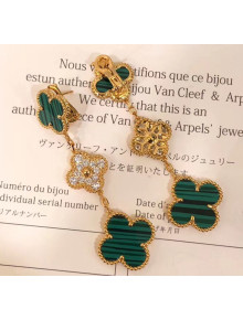 Van Cleef & Arpels Three Clovers Earrings With Crystal 2061217 Green 2020