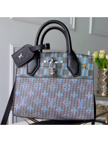 Louis Vuitton Monogram Pop City Steamer Mini Top handle Bag M55469 Blue 2019