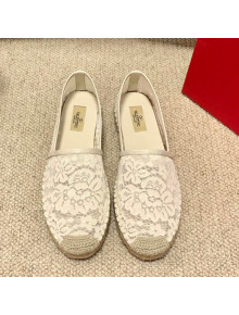 Valentino Lace Espadrilles White 2021