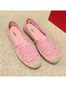 Valentino Lace Espadrilles Pink 2021